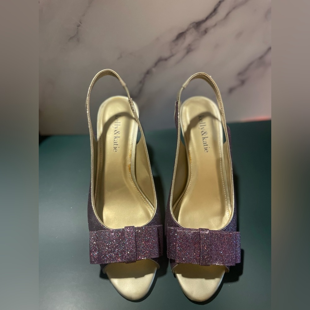 Purple Glitter Women's Shoes
